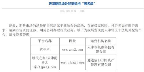 股票配资百倍_非法场外配资监管_证监局开场外配资黑名单