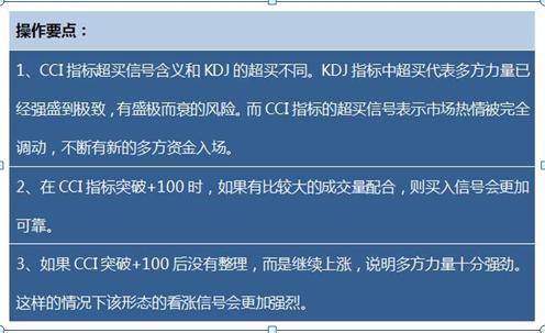 CCI指标超买超卖判断_期货技术指标详解_CCI指标买卖点判断