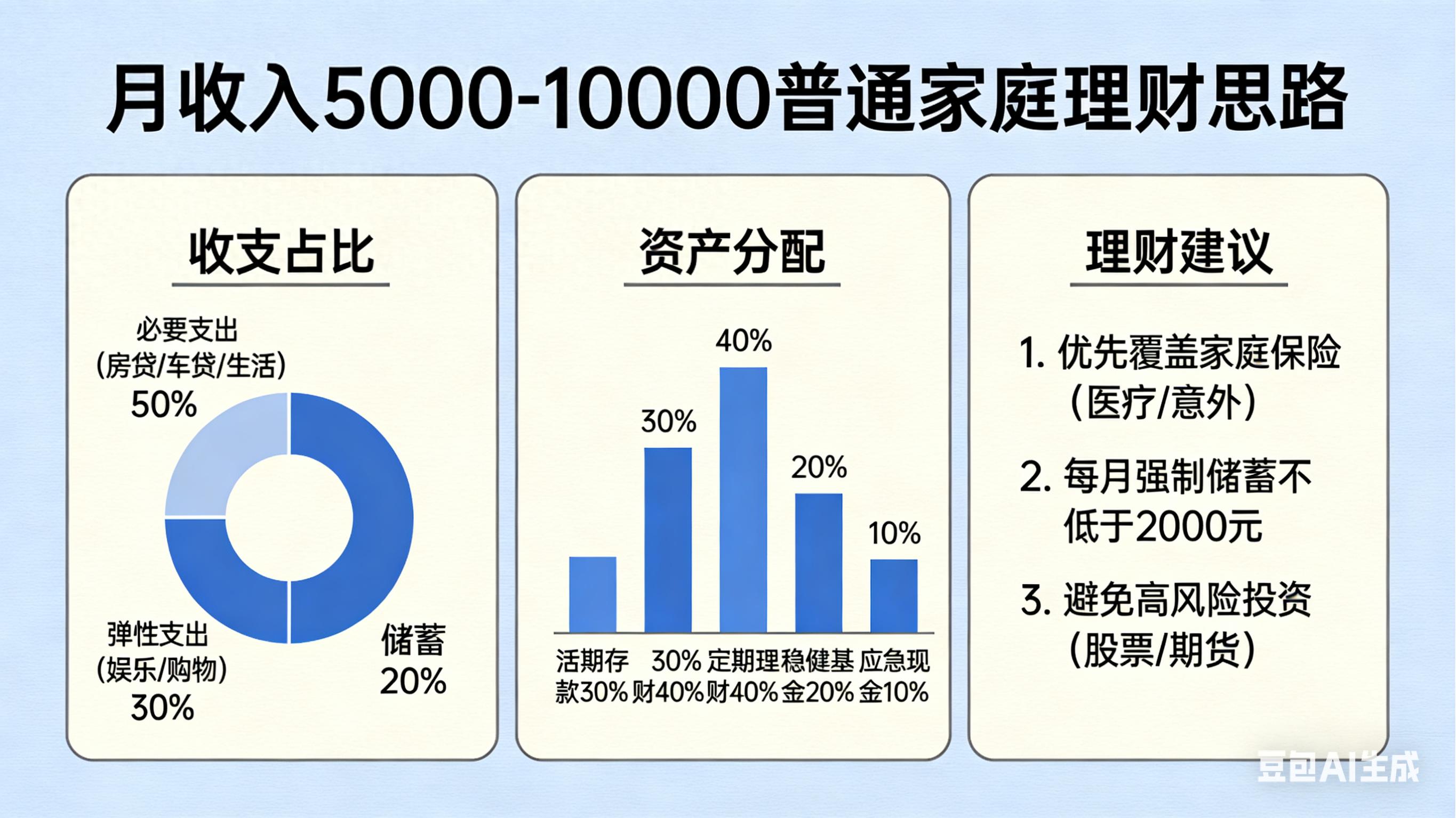 月收入5000怎么理财？照搬这三步，稳赚不亏